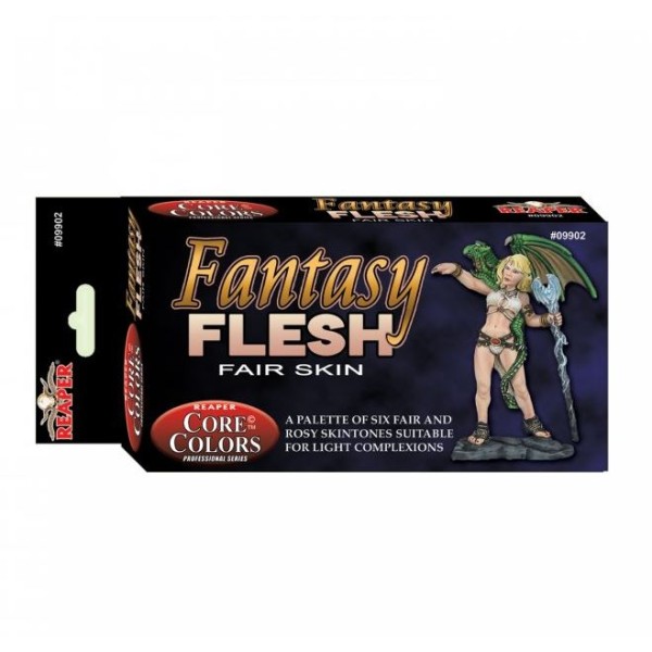 Reaper Fast Palette - Core Colors Paint Set - Fantasy Flesh (Fair Skin)