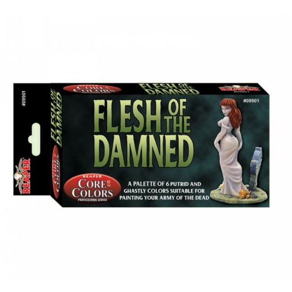 Reaper Fast Palette - Core Colors Paint Set - Flesh of the Damned - Undead Skin