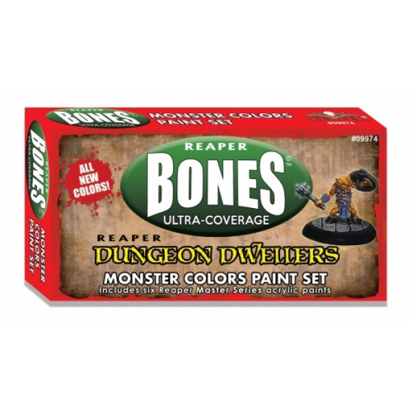 MSP Bones: Dungeon Dwellers Paint Set - Monster Colors Set