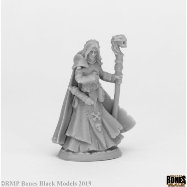 Reaper Bones Black - Dark Elf Wizard