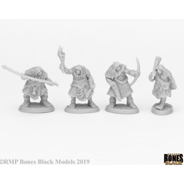 Reaper Bones Black - Black Bear Tribe Cavemen (4)