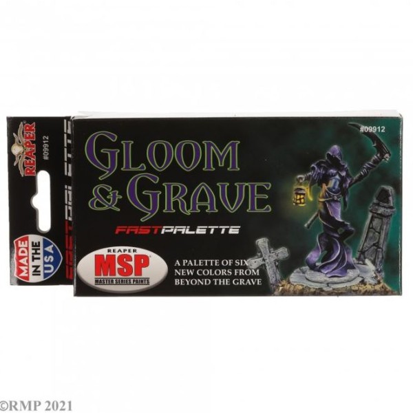 Reaper Fast Palette - MSP Bones Paint Set - Gloom and Grave Colors