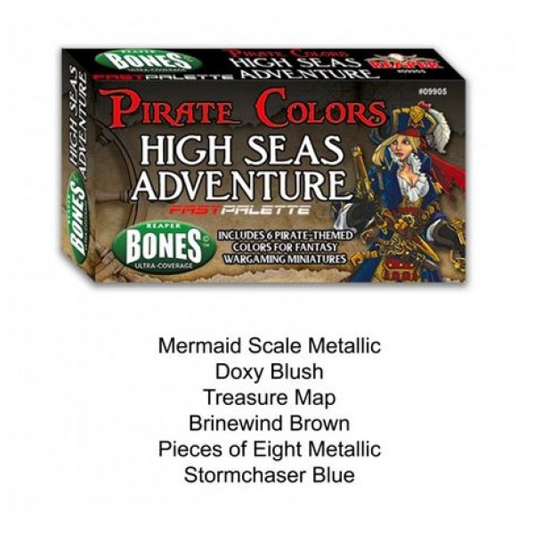 Reaper Fast Palette - MSP Bones Paint Set - High Seas Adventures