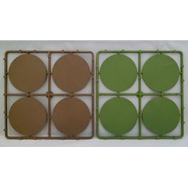 Renedra Bases - ROUND Flat Bases - 60mm Diameter - 8 bases per bag