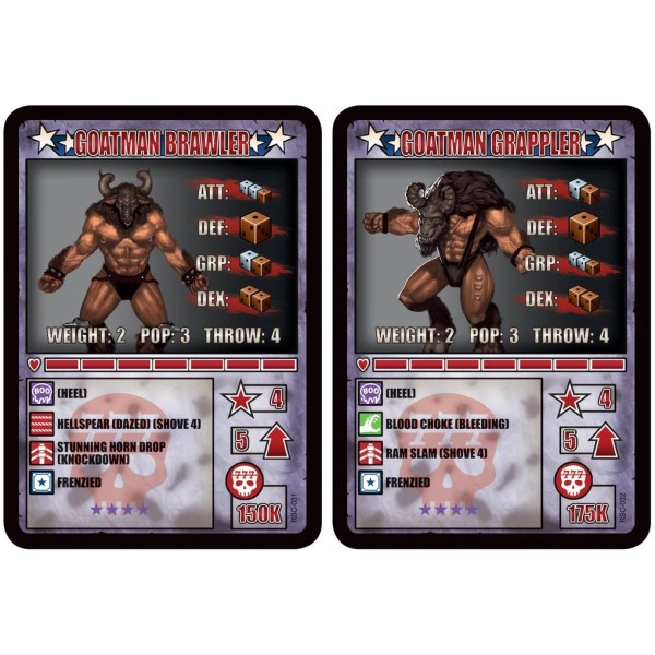 RUMBLESLAM Fantasy Wrestling - Goatman Brawler and Goatman Grappler