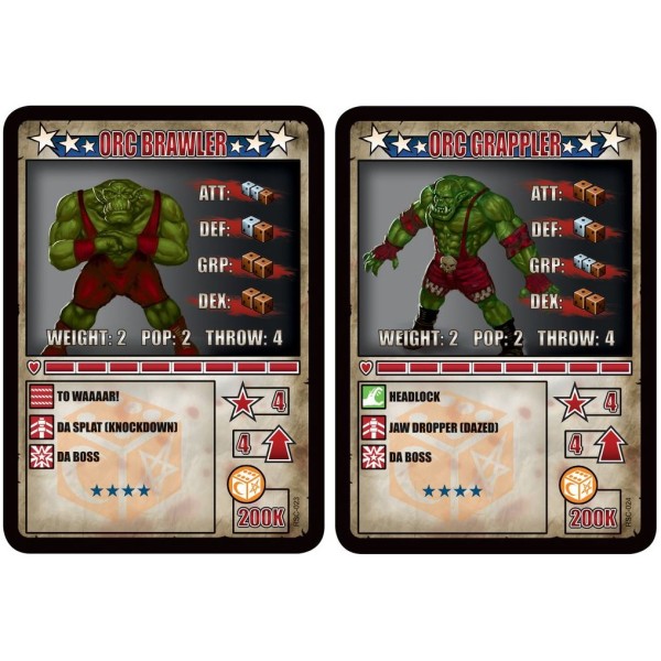 RUMBLESLAM Fantasy Wrestling - Orc Brawler and Orc Grappler