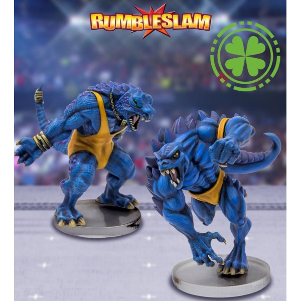 RUMBLESLAM Fantasy Wrestling - Saurian Brawler and Saurian Grappler