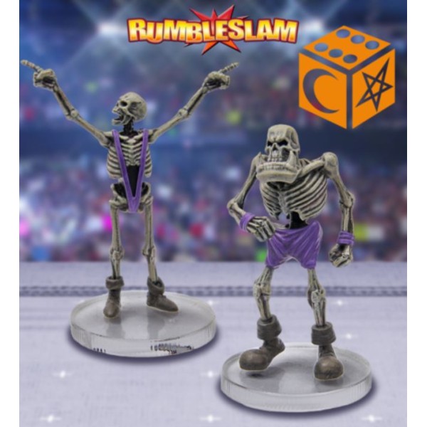 RUMBLESLAM Fantasy Wrestling - Skeleton and Orc Skeleton 