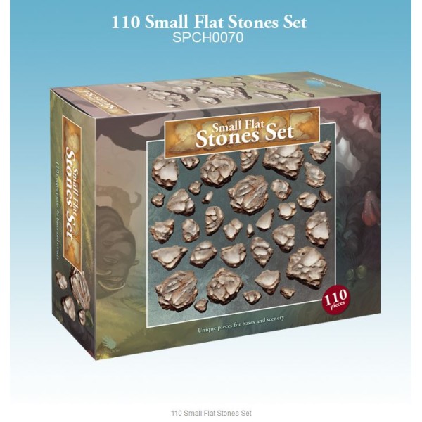 Spellcrow - 28mm Fantasy: 110 Small Flat Stones Set