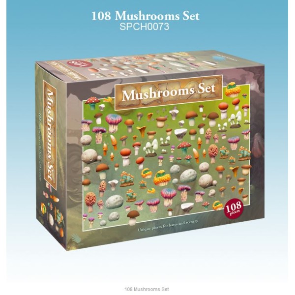 Spellcrow - 28mm Fantasy: 108 Mushrooms Set