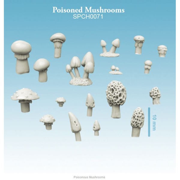 Spellcrow - 28mm Fantasy: Poisonous Mushrooms