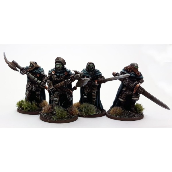 SAGA - 2nd Edition - Age of Magic - Undead Legion - Hearthguard w. Great Weapons (4)