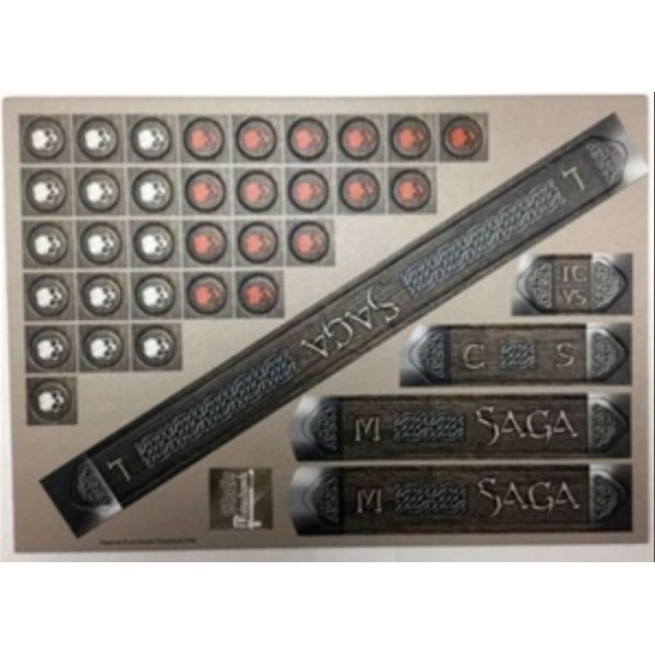 Saga - Measuring Sticks and Token Set (Card)