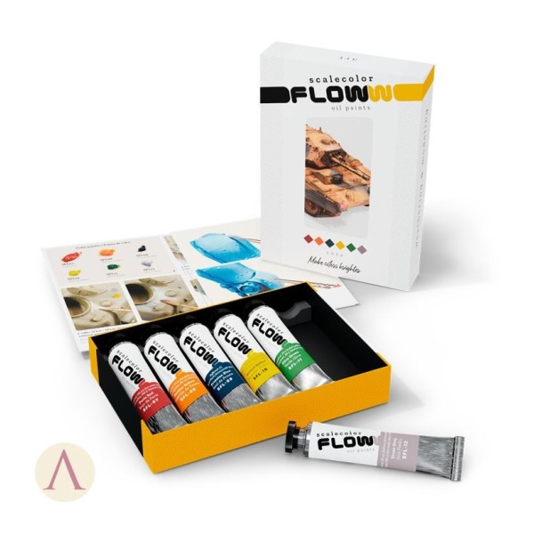 Clearance - Scale75 - Scalecolor Floww Oil Paints - FLOW CORE EXPANSION COLOUR SET