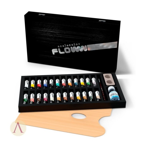 Clearance - Scale75 - Scalecolor Floww Oil Paints - Dr Flow's Paint case - Full Set (RRP $370!)