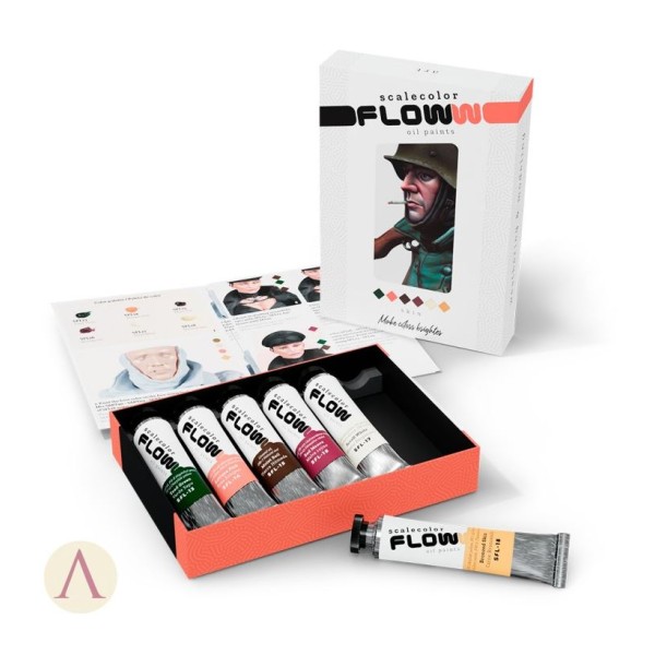 Clearance - Scale75 - Scalecolor Floww Oil Paints - FLOW SKIN COLOUR SET