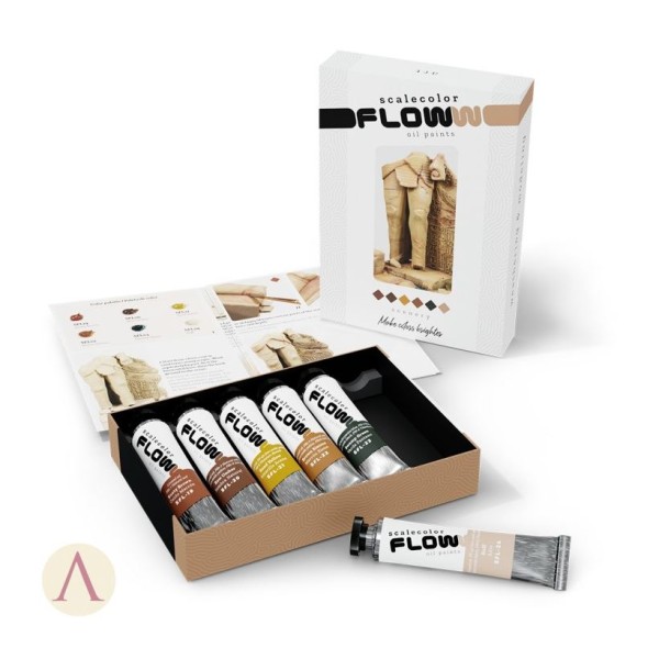 Clearance - Scale75 - Scalecolor Floww Oil Paints - FLOW SCENERY COLOUR SET