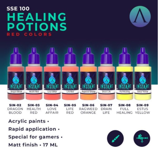 Scale75 - Instant Colors - Healing Potions - Red Paint Set