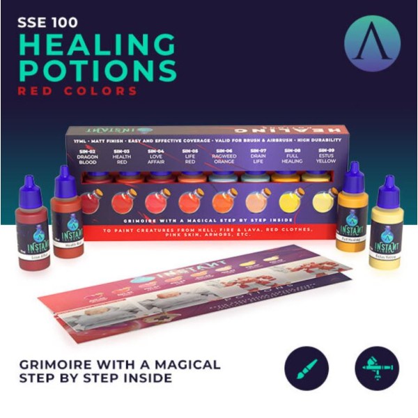 Scale75 - Instant Colors - Healing Potions - Red Paint Set