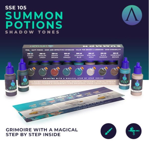 Scale75 - Instant Colors - Summon Potions - Shadow Paint Set