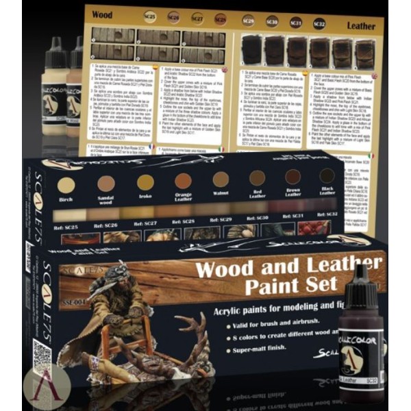 Scale75 - Scalecolour Sets - WOOD and LEATHER