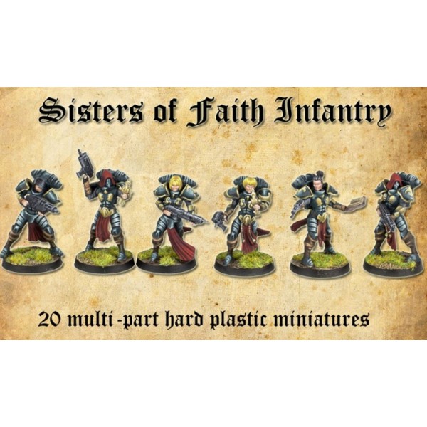 Shieldwolf Miniatures - Sisters of Faith Talliarius Female Space Paladin