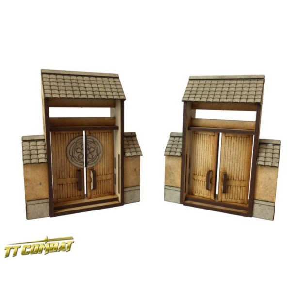 TTCombat - MDF Terrain - Eastern Empires - Yagura Wall Small Gates