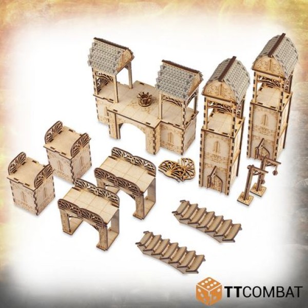 TTCombat - MDF Terrain - Savage Domain - Elven City Gateway