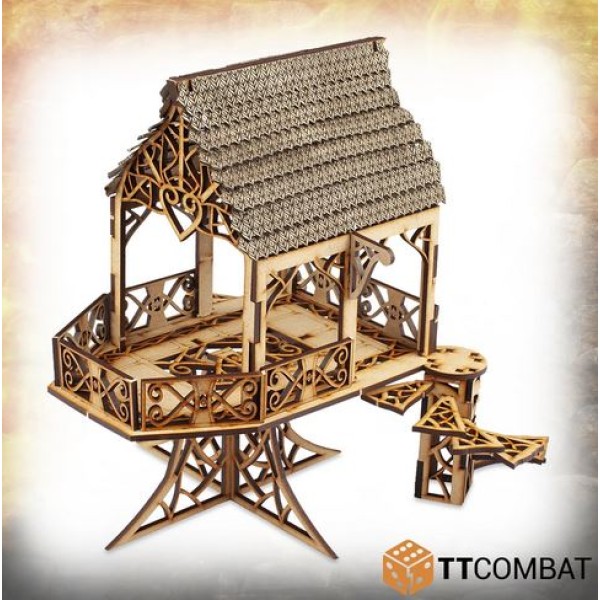 TTCombat - MDF Terrain - Savage Domain - Elven Pagoda