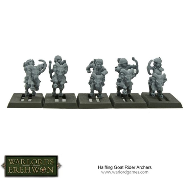 Warlords of Erehwon - TTCOMBAT - Halfling Goat Rider Archers