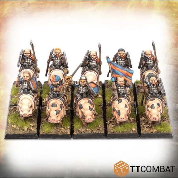 TTCombat - Fantasy Heroes - Halfling Heavy Pig Riders