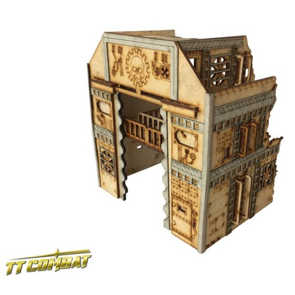 TTCombat - MDF Terrain - Sci-Fi Gothic - Gothic Ruined Garage