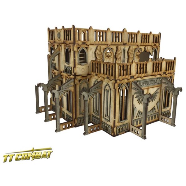 TTCombat - MDF Terrain - Sci-Fi Gothic - Gothic Ruined Officium