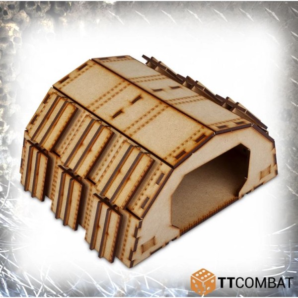 TTCombat - MDF Terrain - Sci-Fi Gothic - Fortified Barracks