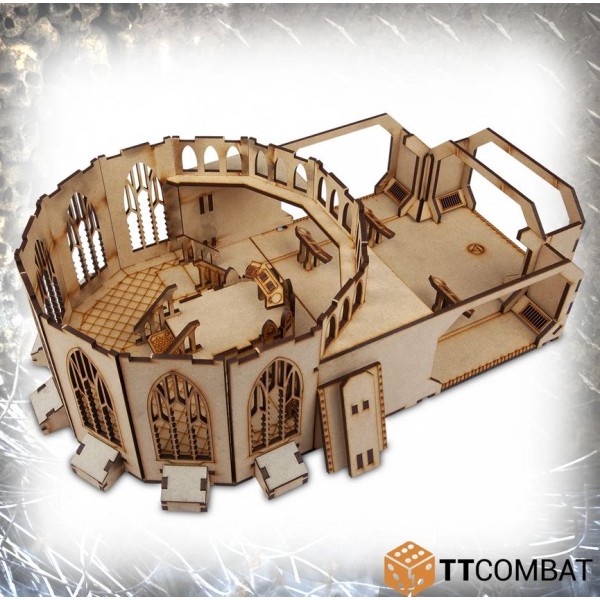 TTCombat - MDF Terrain - Sci-Fi Gothic - Fortified Command Centre