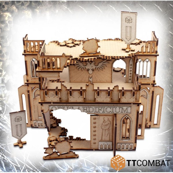 TTCombat - MDF Terrain - Sci-Fi Gothic - Ruined Opus Aedificium