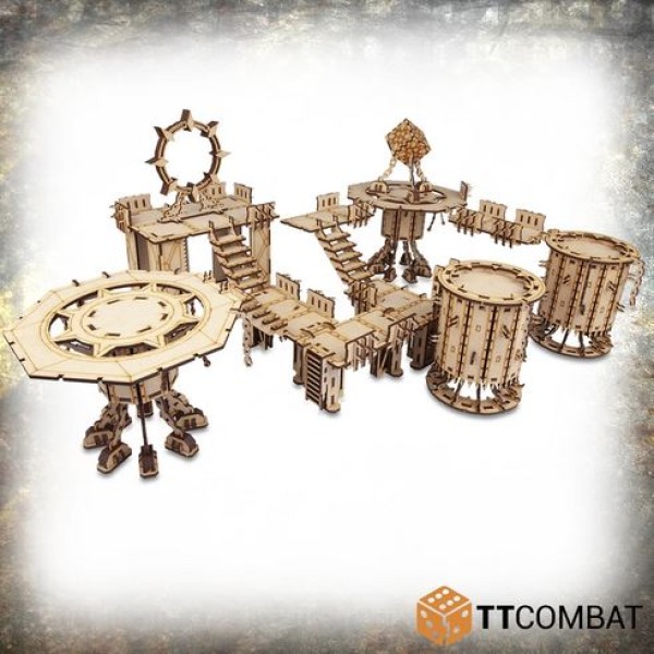 TTCombat - MDF Terrain - Industrial Hive - Sector Nihilus - Industrial Complex