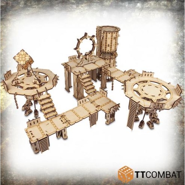 TTCombat - MDF Terrain - Industrial Hive - Sector Nihilus - Industrial Complex