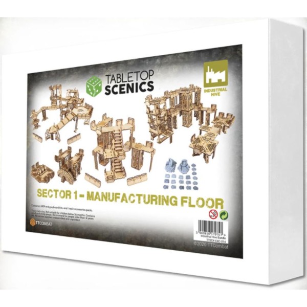 TTCombat - MDF Terrain - Industrial Hive - Sector 1 Manufacturing Floor