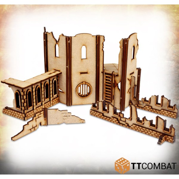 TTCombat - MDF Terrain - Savage Domain - Castle Town Walls