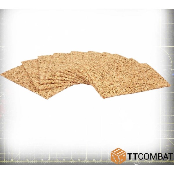 TTCombat - Hobby Accessories - Cork Basing - 2mm (10)