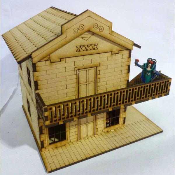 TTCombat - MDF Terrain - Wild West - Burlesque House