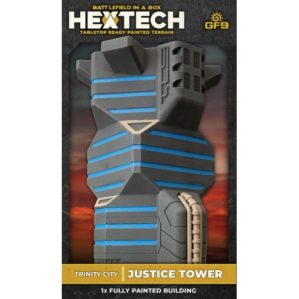 GF9 - Battlefield in a Box - Hextech Terrain - TRINITY CITY: JUSTICE TOWER (6mm scale)