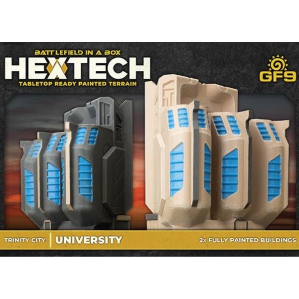 GF9 - Battlefield in a Box - Hextech Terrain - TRINITY CITY: UNIVERSITY (6mm scale)