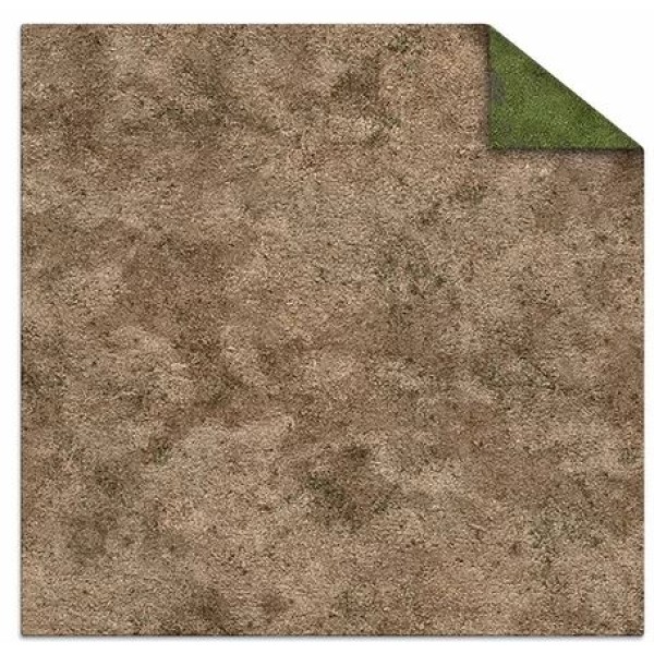 Monster Fight Club - Double Sided Gaming Mat - 3x3 - Broken Grasslands / Desert Scrubland