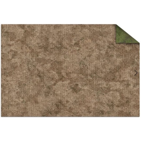 Monster Fight Club - Double Sided Gaming Mat (Gridded) - 6x4 - Broken Grasslands / Desert Scrubland (Cannot Be Shipped)