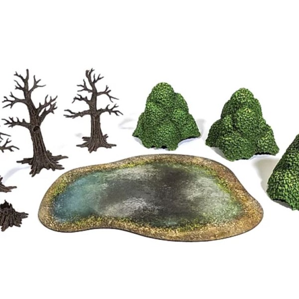 Monster Fight Club - Pre-Painted Scenery - Verdant Forest