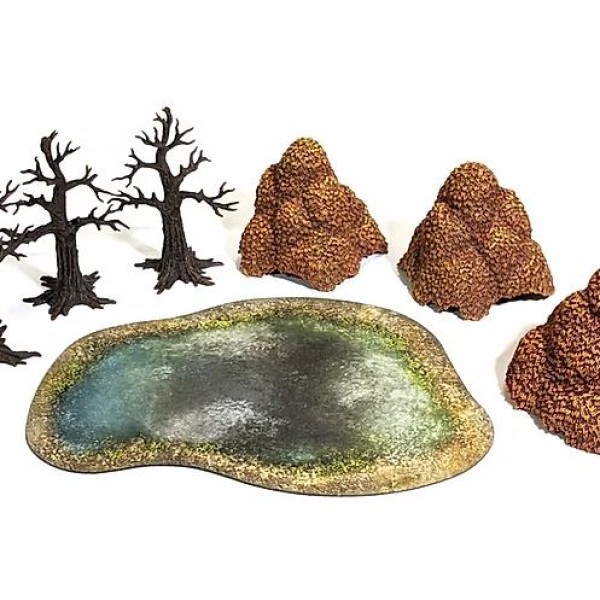 Monster Fight Club - Pre-Painted Scenery - Autumn Forest