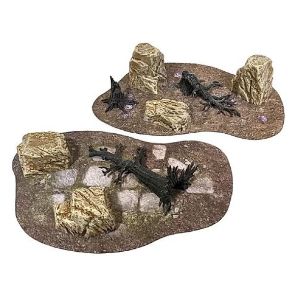 Clearance - Monster Fight Club - Pre-Painted Scenery - Barren Ground