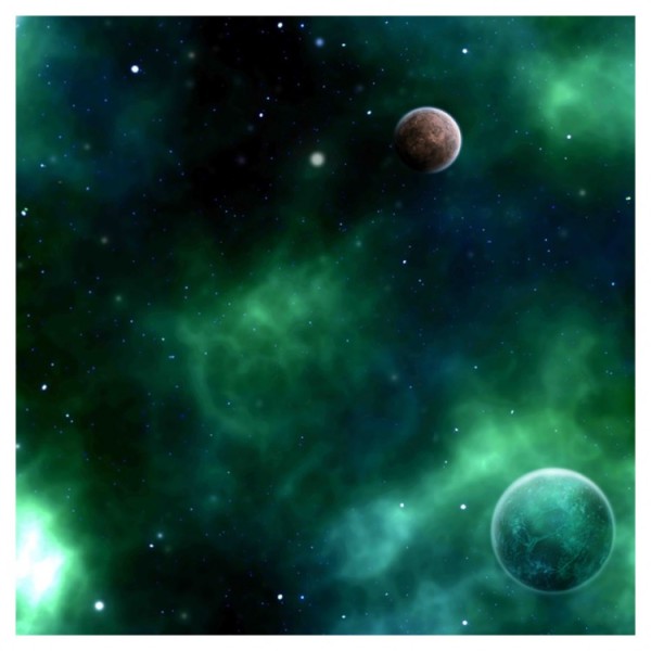 Unipolar Gaming Mat - Green Space Terrain 3' x 3'